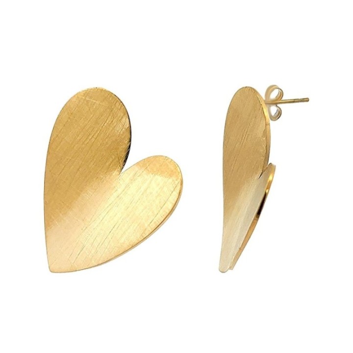Lobo Cuore Rigati Acciaio 316L 30 mm