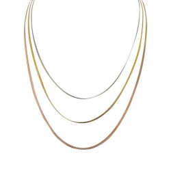 Collana Tre Catene Snake...