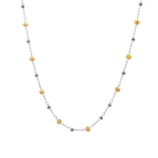 Giro-Cristalli Giallo Acciaio 316L Argentato