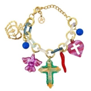 Bracciale Bijoux CRUX Catena Multi-Charms Multicolore