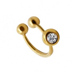 Ear Cuff Punto Luce Dorato...