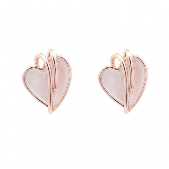 Lobo Bijoux Cuore Smaltato Rosa