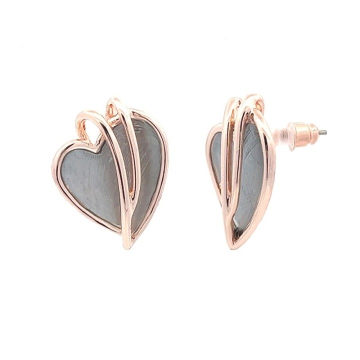 Lobo Bijoux Cuore Smaltato Grigio