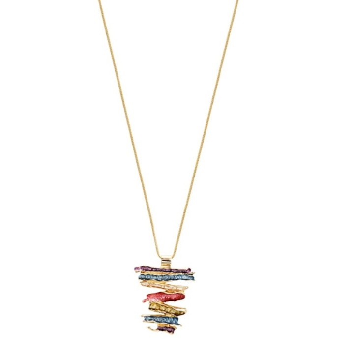 Collana Bijoux Lunga Pietre Zen Carnival Smaltato