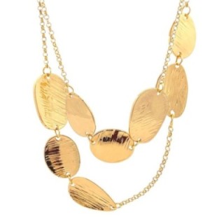 Collana Bijoux Lunga Catena Pepite Dorata
