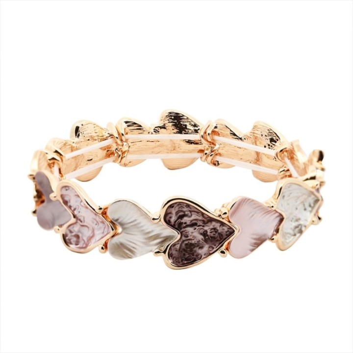 Bracciale Bijoux Elastico Ator Smaltato Marrone