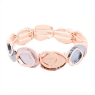 Bracciale Bijoux Elastico Visor Touch Smaltato Beige