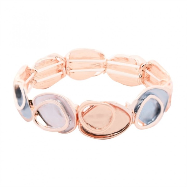 Bracciale Bijoux Elastico Visor Touch Smaltato Beige