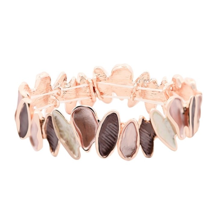 Bracciale Bijoux Elastico Slime Smaltato Marrone