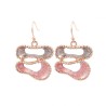 Mono-Pendenti Bijoux Infinito Astratto Smaltato Rosa-Grigio