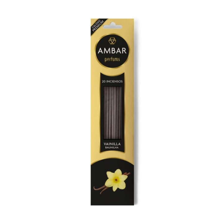 Incensi alla Vaniglia [AMBAR] Bastoncini Profumati Naturali 100%