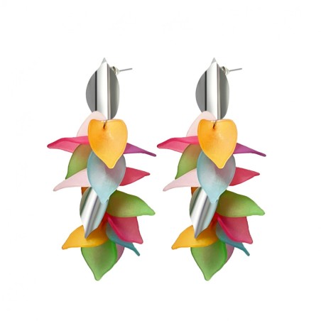 Pendenti con Frange di Petali Acciaio 316L
