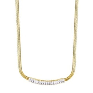 Giro-Diadema Modernista Snake Zirconia Acciaio