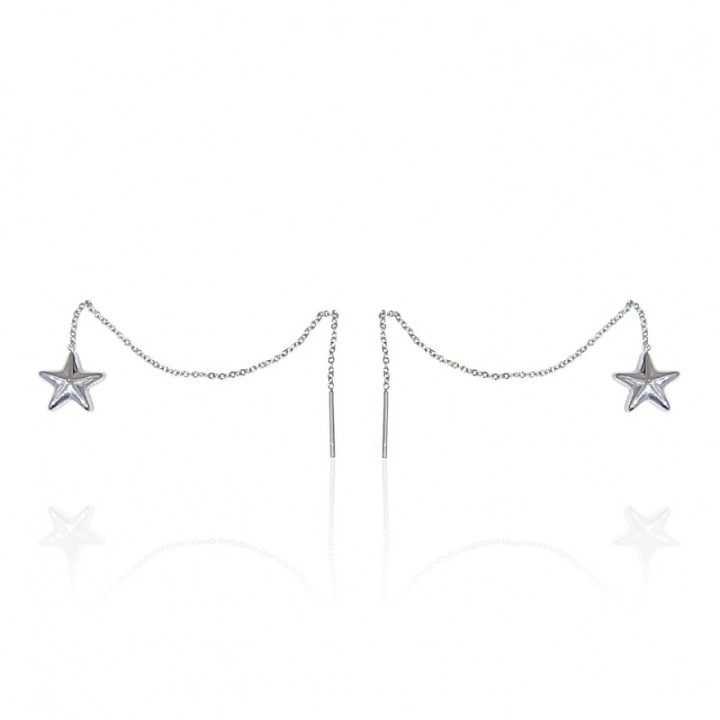 Saliscendi Stella Acciaio 316L Argentato