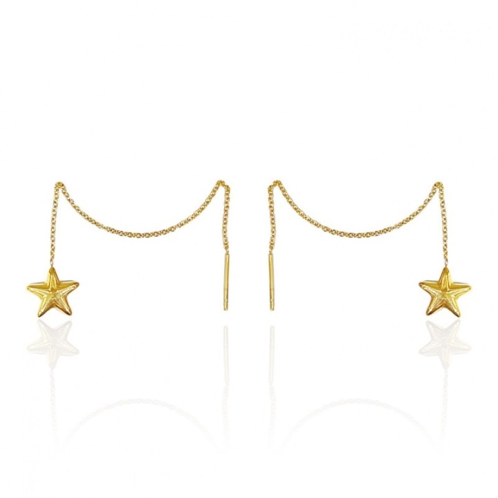 Saliscendi Stella Acciaio 316L Dorato