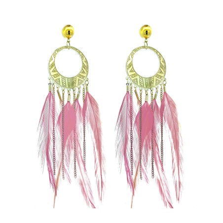 Pendenti Piuma Rosa Yosemite Acciaio 316L