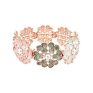 Bracciale Bijoux Elastico Pearl Explosion Smaltato Marrone