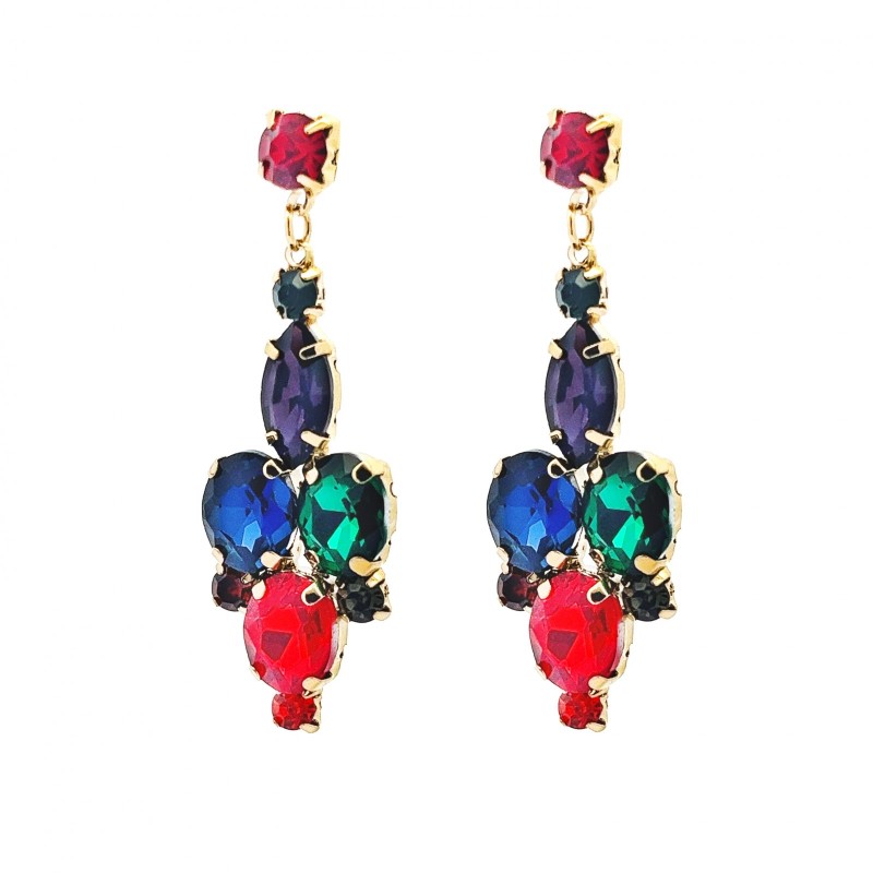 Pendenti Jem Crystal Multicolore Acciaio 316L