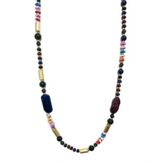 Collana Perline Lunga Monrovia Multicolore