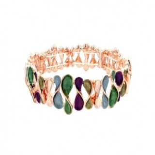Bracciale Bijoux Elastico Elica DNA Smaltato Verde