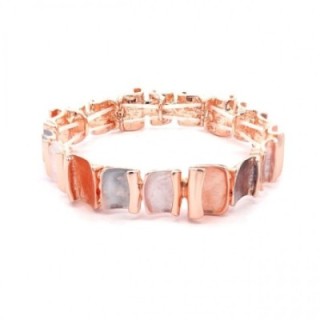 Bracciale Bijoux Elastico Ricciolino Smaltato Beige