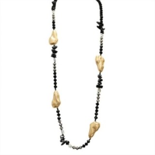 Collana Perline Lunga Pepita Sucre Nera