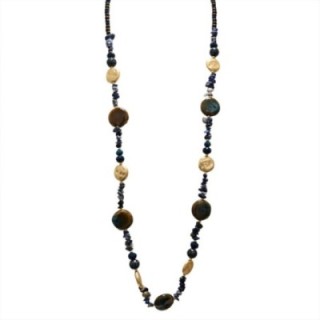 Collana Perline Pepite Lunga Pepita Quito Blu