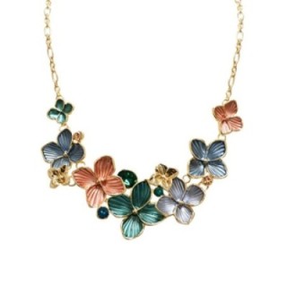 Girocollo Diadema Bijoux Fiori Verde