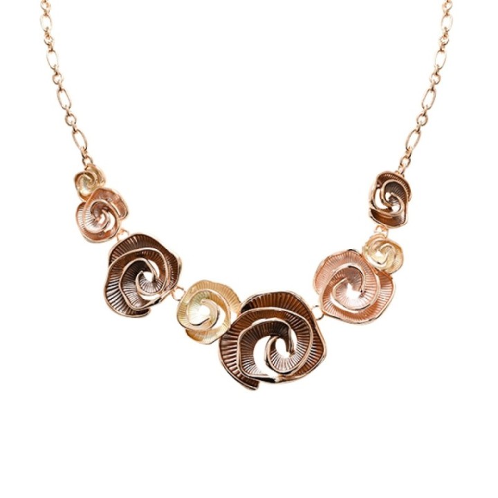 Girocollo Diadema Bijoux Spirale Smaltato Marrone