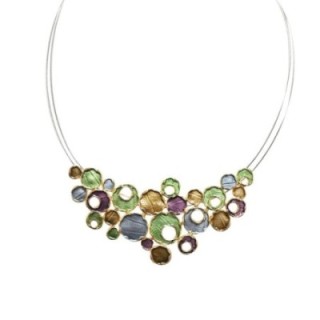 Girocollo Diadema Bijoux Globo Smaltato Verde