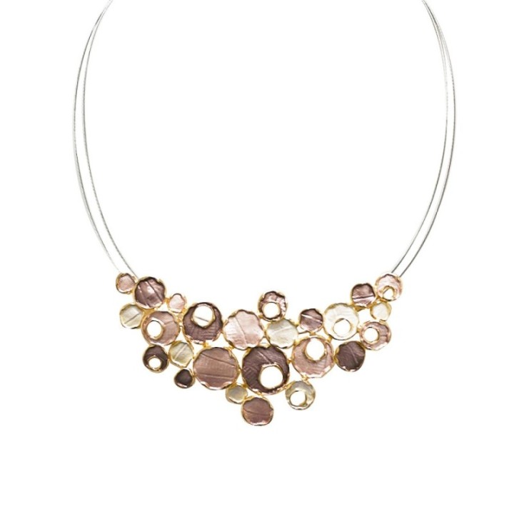 Girocollo Diadema Bijoux Globo Smaltato Marrone