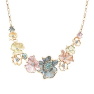 Girocollo Diadema Bijoux Cristalli in Fiore Fantasia