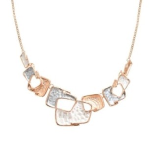 Girocollo Diadema Bijoux Piastrine Smaltato Beige