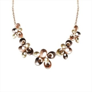Girocollo Diadema Bijoux Ovale Cavo Smaltato Marrone