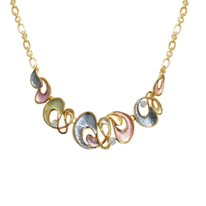 Girocollo Diadema Bijoux Infinito Astratto Smaltato Fantasia