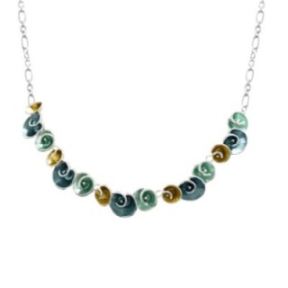 Girocollo Diadema Bijoux Spiralina Smaltato Verde