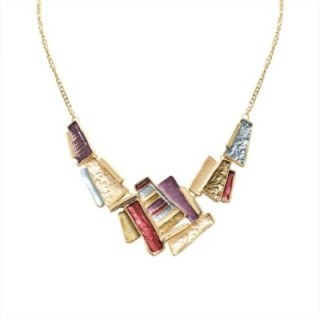 Girocollo Diadema Bijoux Astratto Smaltato Multicolore