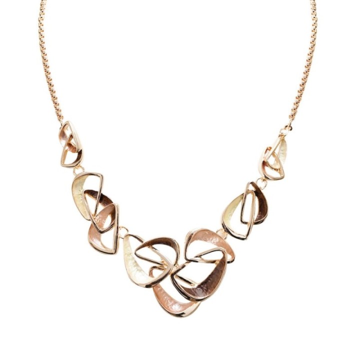 Girocollo Diadema Bijoux Triangolab Smaltato Marrone