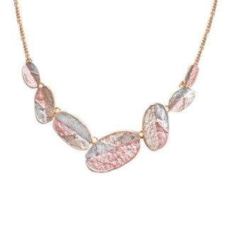 Girocollo Diadema Bijoux Chips Smaltato Rosa