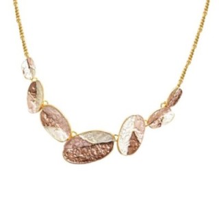 Girocollo Diadema Bijoux Chips Smaltato Marrone