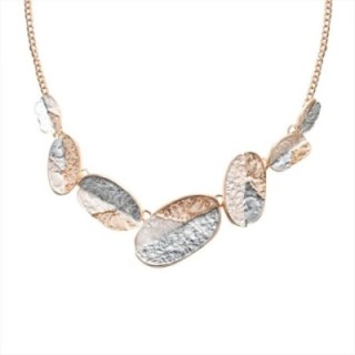 Girocollo Diadema Bijoux Chips Smaltato Grigio