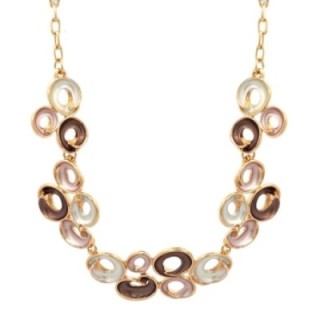 Girocollo Diadema Bijoux Chips Smaltato Marrone