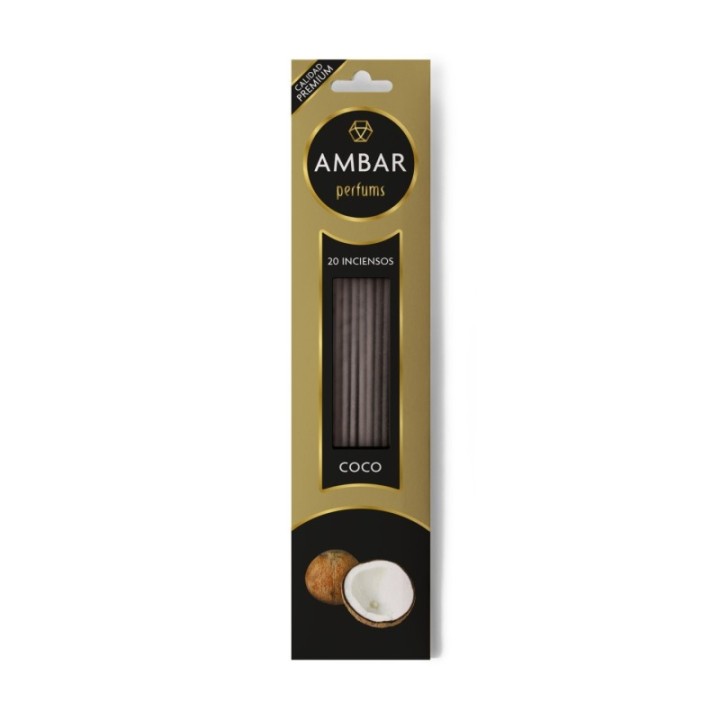 Incensi al Cocco [AMBAR] Bastoncini Profumati Naturali 100%