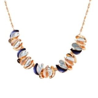 Girocollo Diadema Bijoux Gusci Smaltato Blu