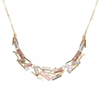 Girocollo Diadema Bijoux Sticks Smaltato Rosa