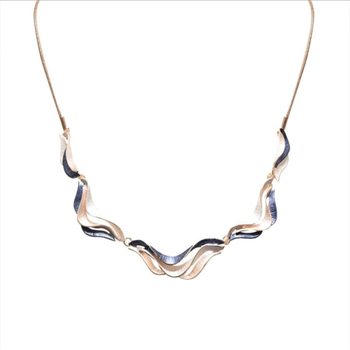 Girocollo Diadema Bijoux Mirage Smaltato Blu
