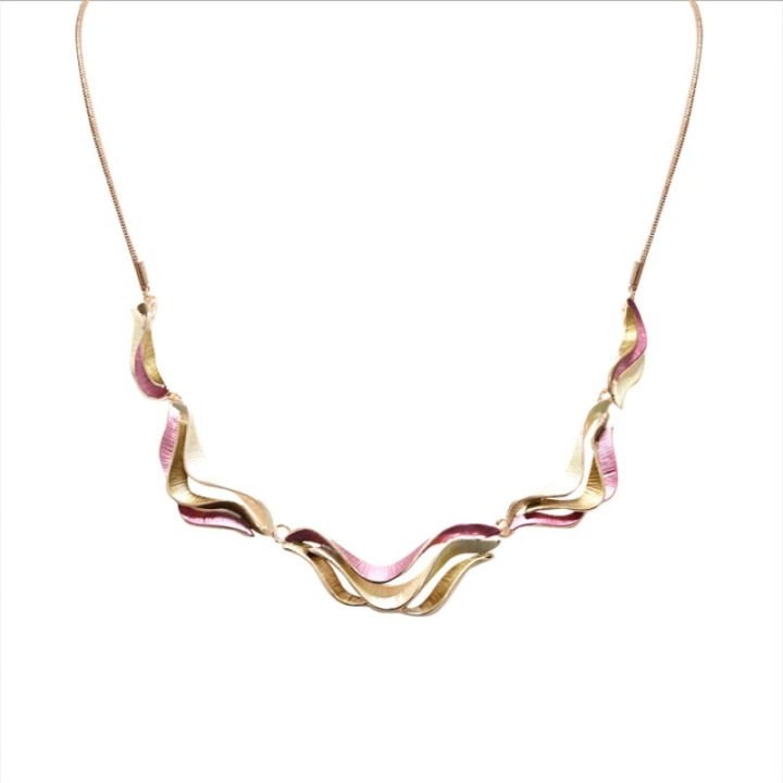 Girocollo Diadema Bijoux Mirage Smaltato Fucsia