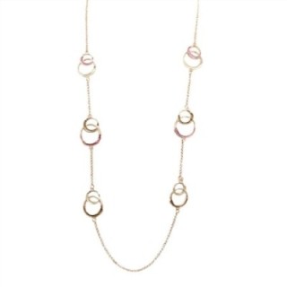 Collana Bijoux Lunga Infiniti Smaltata Fucsia