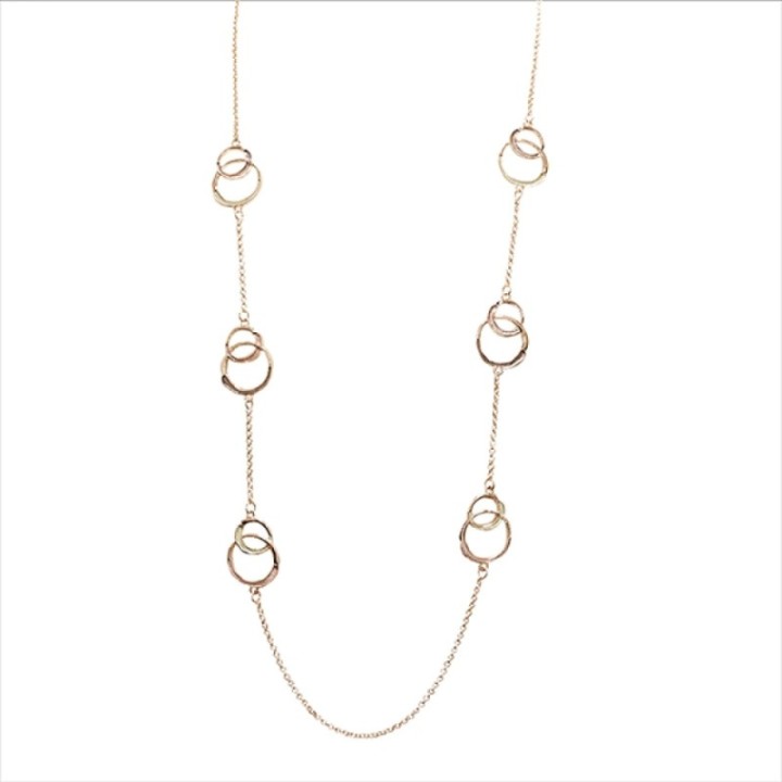 Collana Bijoux Lunga Infiniti Smaltata Marrone