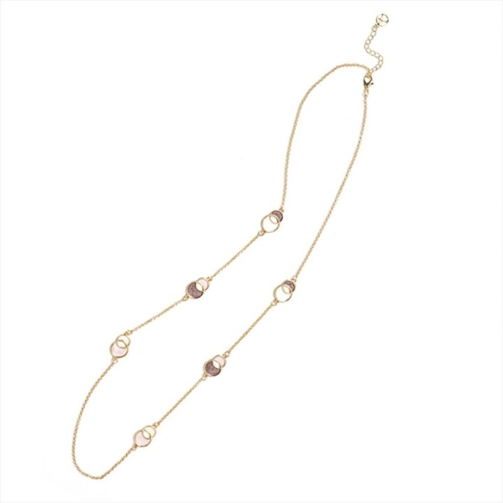 Collana Bijoux Lunga Full Infinity Smaltata Marrone
